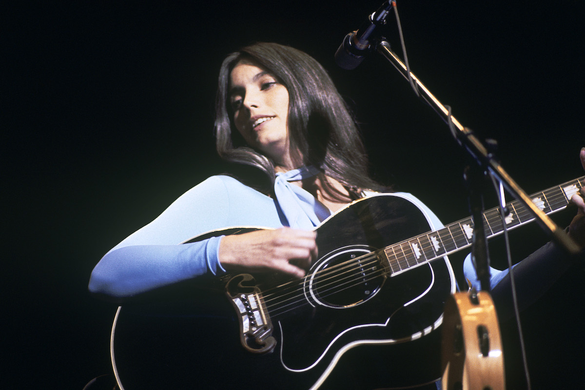 Emmylou Harris performing at Tanglewood in Lenox MA on September 4,1977.