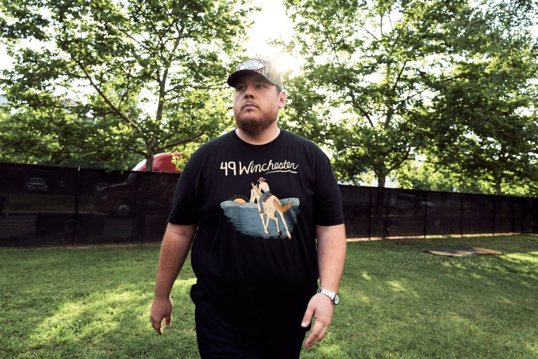 NASHVILLE, TENNESSEE - JUNE 11: (EDITOR'S NOTE: Image processed using a digital filter) Luke Combs attends day 3 of The 49th CMA Fest at Nissan Stadium on June 11, 2022 in Nashville, Tennessee.