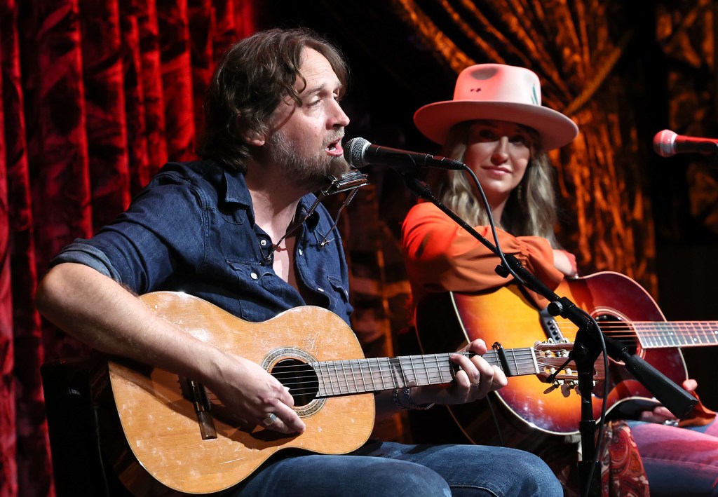 Hayes Carll performs onstage during In the Round: Songs of "Yellowstone" panel for AMERICANAFEST 2022 at Hutton Hotel on September 14, 2022 in Nashville, Tennessee. 