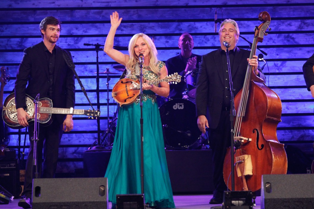 NASHVILLE, TN - NOVEMBER 13: Rhonda Vincent performs at the 2014 Inspirational Country Music Awards on November 13, 2014 in Nashville, Tennessee.