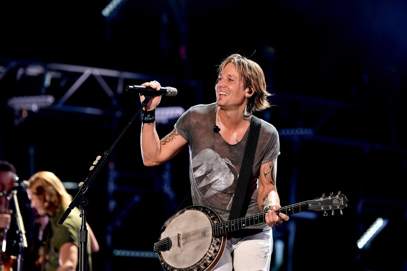 NASHVILLE, TN - JUNE 12: Musician Keith Urban performs onstage during 2016 CMA Festival - Day 4 at Nissan Stadium on June 12, 2016 in Nashville, Tennessee. 