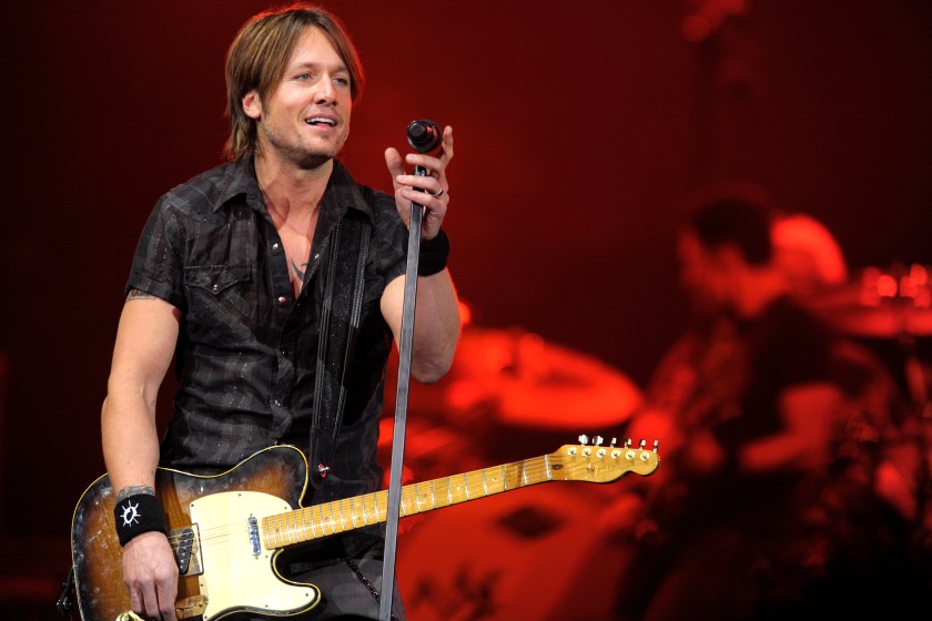 MELBOURNE, AUSTRALIA - DECEMBER 12: Keith Urban performs on stage at the Rod laver Arena on December 12, 2009 in Melbourne, Australia.