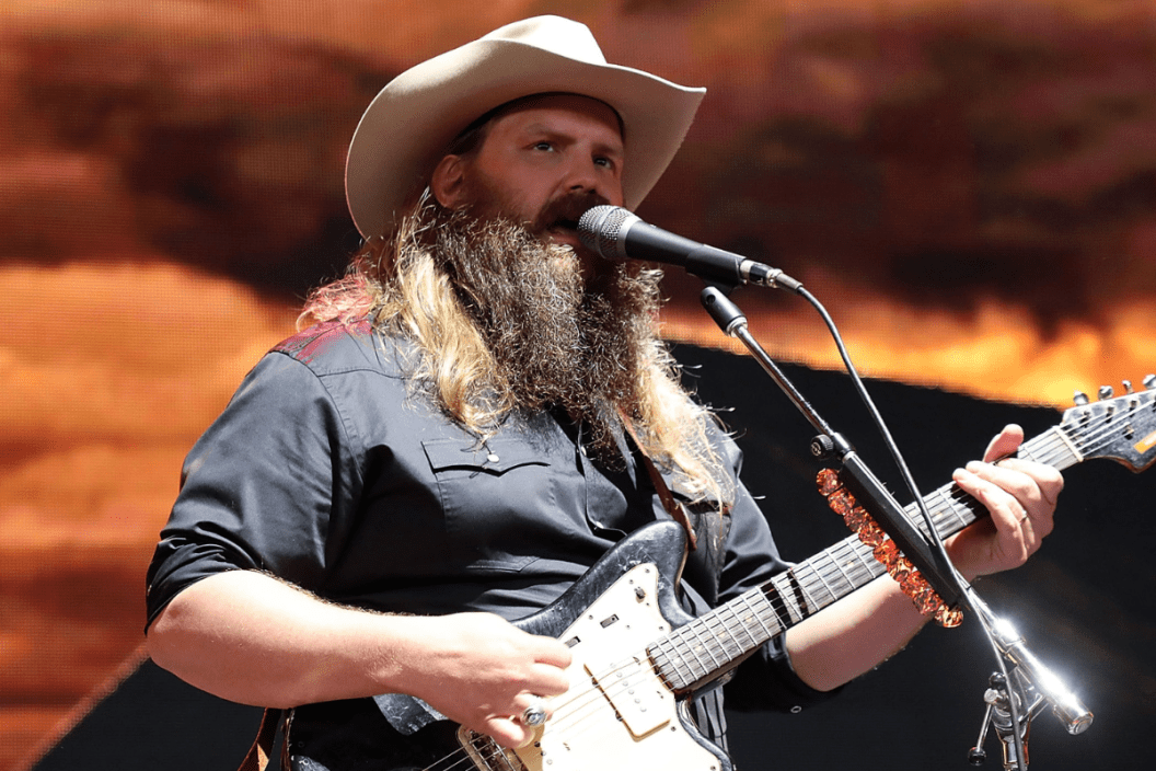 Chris Stapleton performs during Farm Aid 2018 at Xfinity Theatre on September 22, 2018 in Hartford, Connecticut.