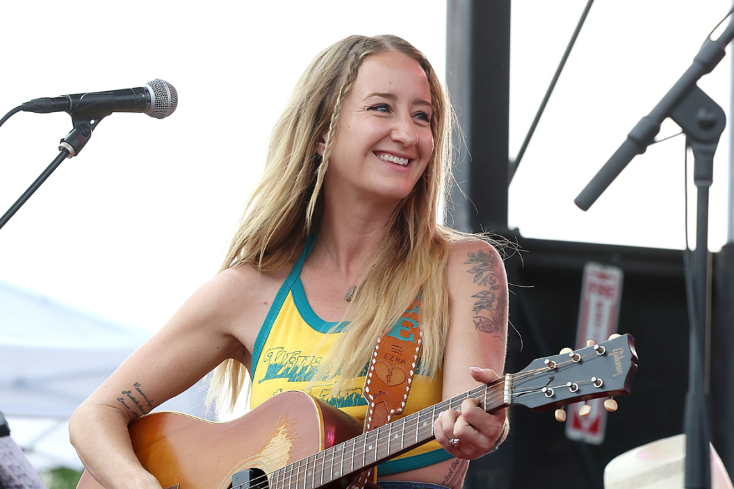 Margo Price performs during the "To Willie: A Birthday Celebration" concert at Luck Ranch on May 01, 2022 in Spicewood, Texas.