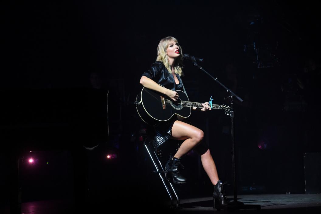 Taylor Swift performs during the "City of Lover" concert at L'Olympia on September 9, 2019 in Paris, France