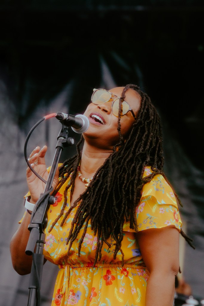 Miko Marks onstage at Bristol Rhythm and Roots
