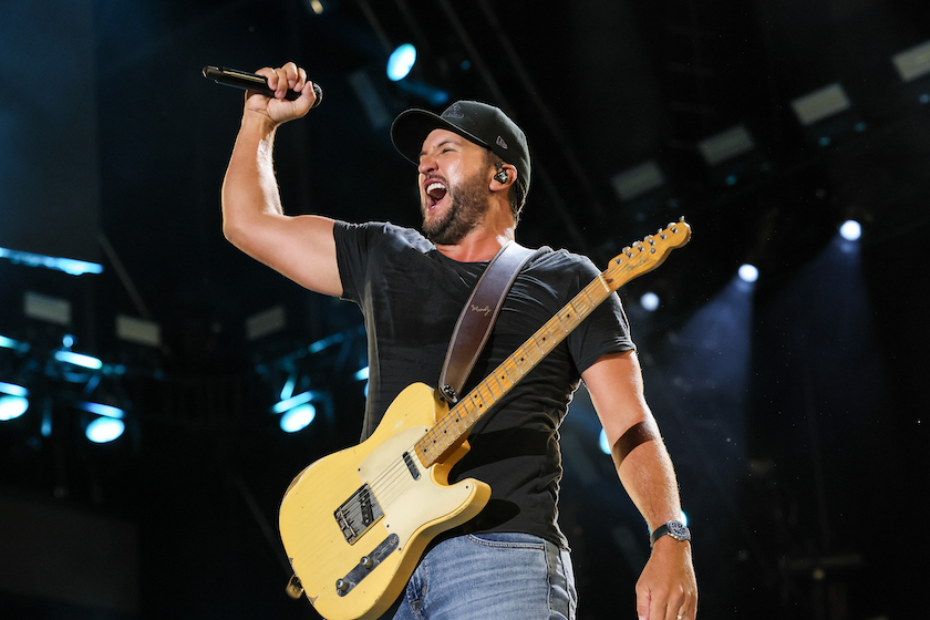 NASHVILLE, TENNESSEE - JUNE 11: Luke Bryan performs during day 3 of CMA Fest 2022 at Nissan Stadium on June 11, 2022 in Nashville, Tennessee.