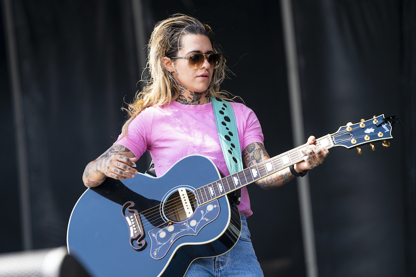 BROOKLYN, MICHIGAN - JULY 24: Morgan Wade performs during 2022 Faster Horses Festival at Michigan International Speedway on July 24, 2022 in Brooklyn, Michigan.