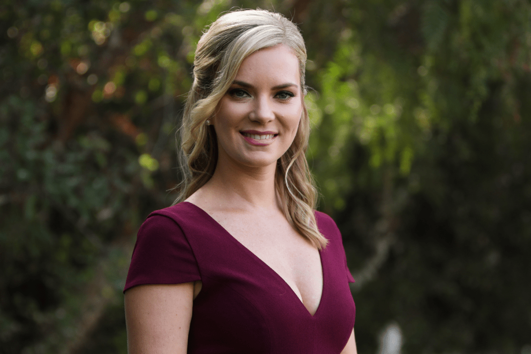 Actress Cindy Busby visits Hallmark Channel's "Home & Family" at Universal Studios Hollywood on November 13, 2019 in Universal City, California