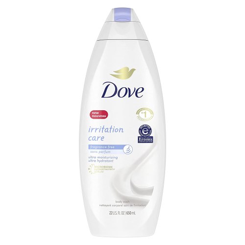 Dove Irritation Care Body Wash For Sensitive Skin and Eczema Prone Skin Fragrance Free and Sulfate Free Ultra-Moisturizing for Dry Itchy Skin 22 oz