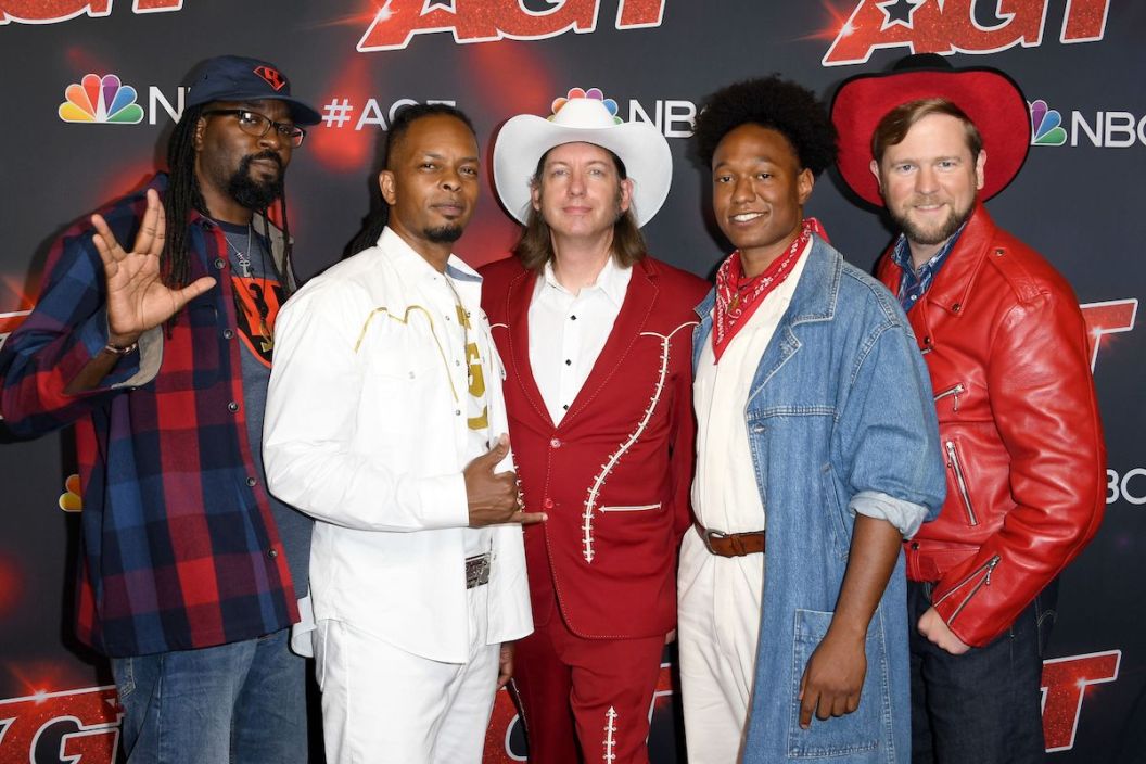 HOLLYWOOD, CALIFORNIA - AUGUST 10: Gangstagrass attends the Red Carpet for "America's Got Talent" Season 16 Live Shows at Dolby Theatre on August 10, 2021 in Hollywood, California.