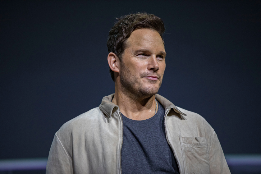 Chris Pratt speaks onstage at the Marvel Cinematic Universe Mega-Panel during 2022 Comic-Con International Day 3 at San Diego Convention Center on July 23, 2022 in San Diego, California