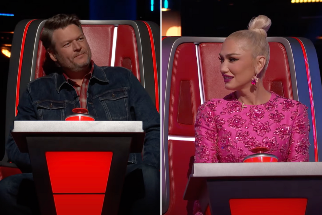 Blake Shelton and Gwen Stefani as coaches on 'The Voice' season 22