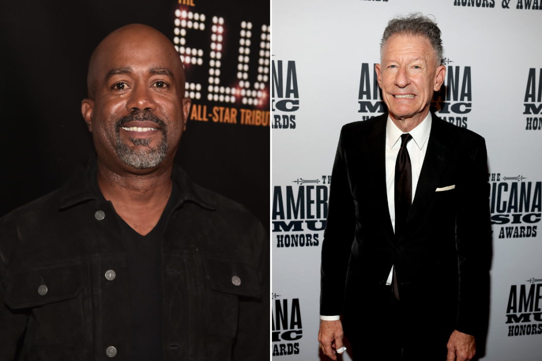 Darius Rucker attends The Elvis '68 All-Star Tribute Speical at Universal Studios Hollywood on October 10, 2018 in Universal City, California / Lyle Lovett seen backstage during the 21st Annual Americana Honors & Awards at Ryman Auditorium on September 14, 2022 in Nashville, Tennessee