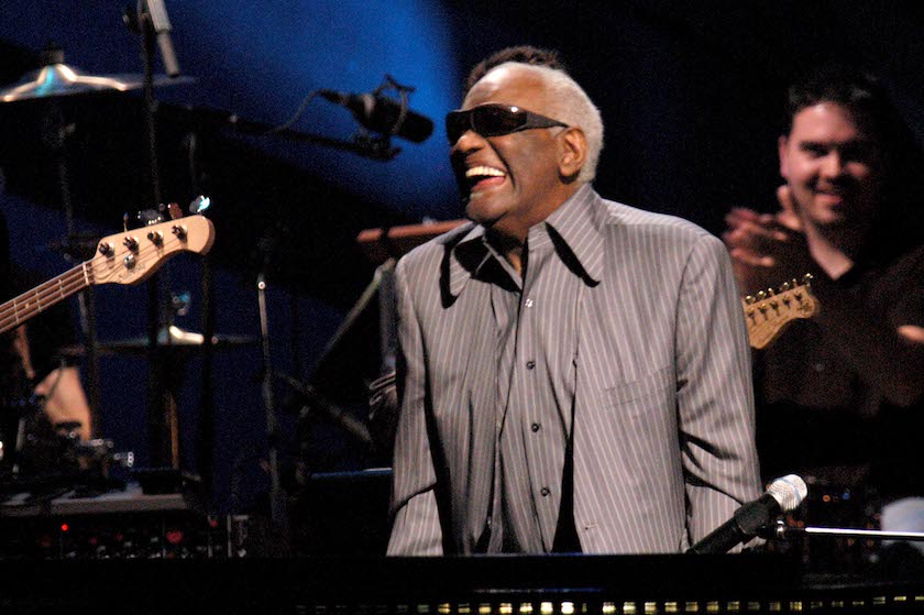 Ray Charles during Willie Nelson and Friends Perform in Celebration ofn Willie's 70th Birthday at The Beacon Theatre in New York City, NY, United States. 