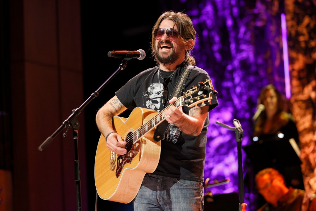 Shooter Jennings performs onstage for the 2021 Medallion Ceremony, celebrating the Induction of the Class of 2020 at Country Music Hall of Fame and Museum on November 21, 2021 in Nashville, Tennessee. 