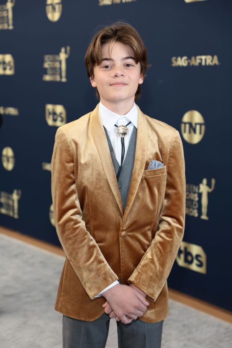SANTA MONICA, CALIFORNIA - FEBRUARY 27: Brecken Merrill attends the 28th Screen Actors Guild Awards at Barker Hangar on February 27, 2022 in Santa Monica, California. 1184596 (Photo by Dimitrios Kambouris/Getty Images for WarnerMedia)