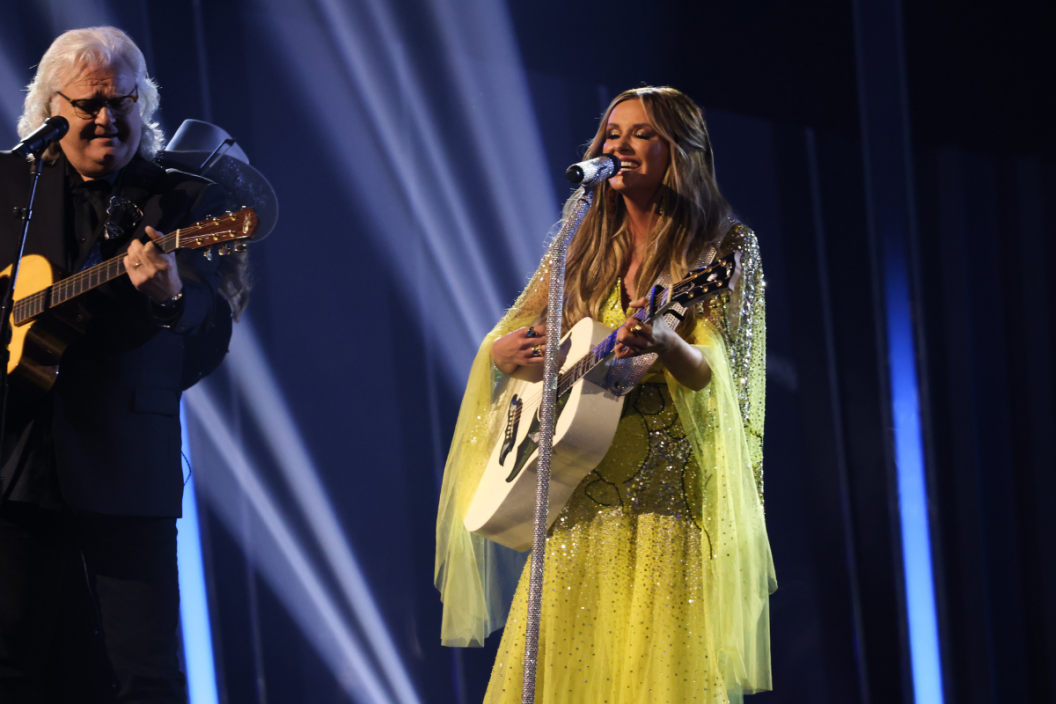 Ricky Skaggs and Carly Pearce perform onstage at the 56th Annual CMA Awards at Bridgestone Arena on November 09, 2022 in Nashville, Tennessee. (Photo by Leah Puttkammer/FilmMagic)