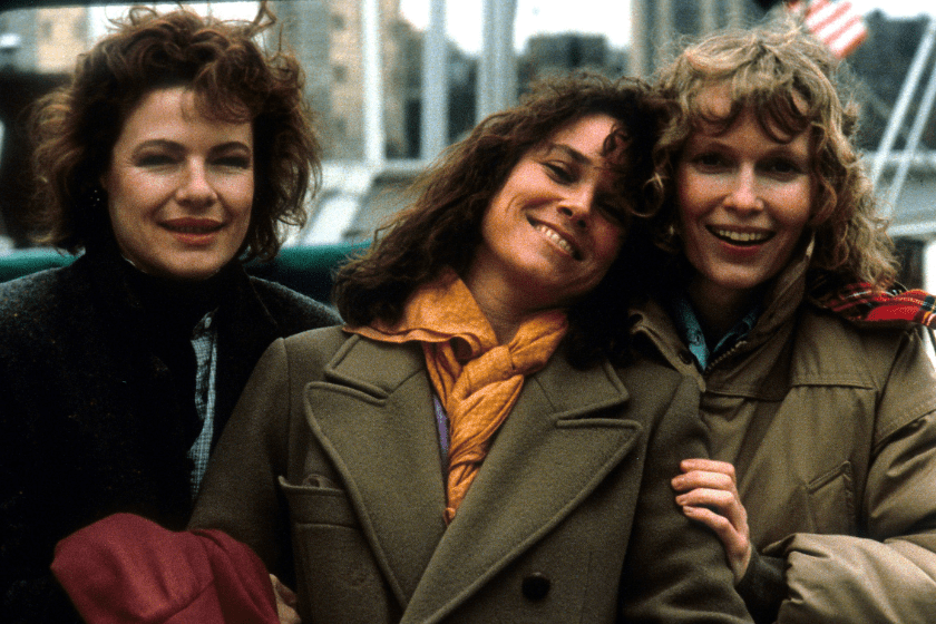 Dianne Wiest, Barbara Hershey and Mia Farrow in a scene from the film 'Hannah And Her Sisters', 1986