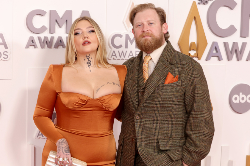 Elle King and Dan Tooker attend The 56th Annual CMA Awards at Bridgestone Arena on November 09, 2022 in Nashville, Tennessee