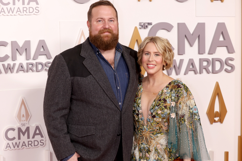 Ben Napier and Erin Napier attend The 56th Annual CMA Awards at Bridgestone Arena on November 09, 2022 in Nashville, Tennessee