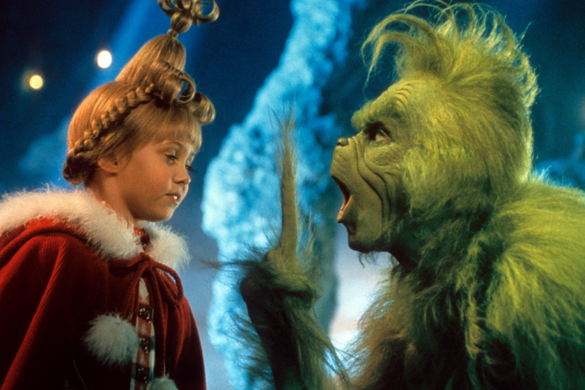 Jim Carrey and Taylor Momsen in How the Grinch Stole Christmas (2000)