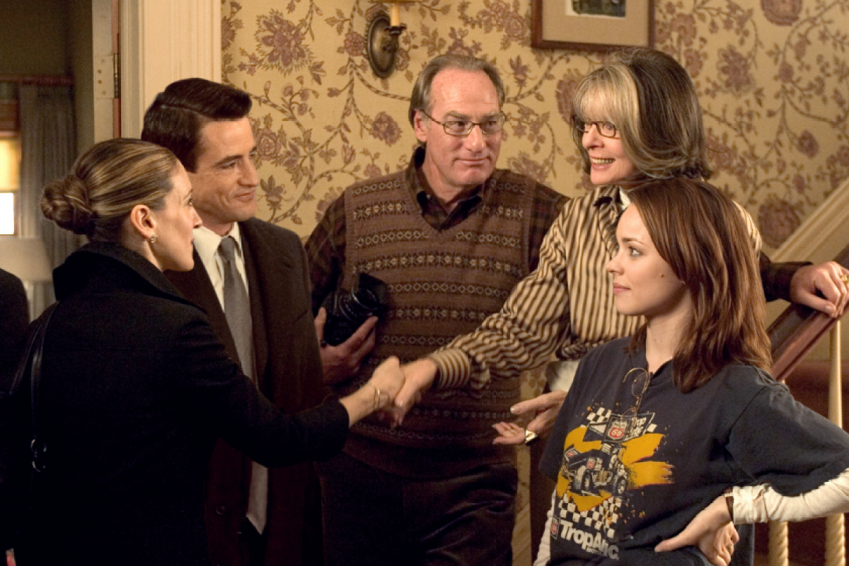 Diane Keaton, Dermot Mulroney, Sarah Jessica Parker, Craig T. Nelson, Meredith Morton, and Rachel McAdams in The Family Stone (2005)