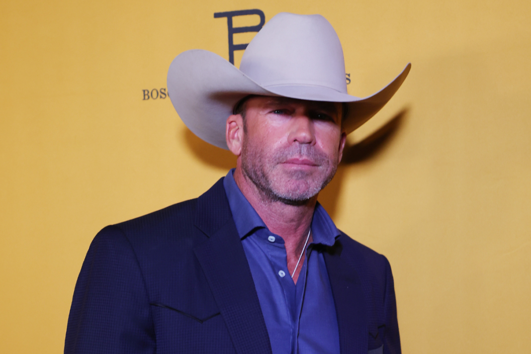 Taylor Sheridan attends the premiere for Paramount Network's "Yellowstone" Season 5 at Hotel Drover on November 13, 2022 in Fort Worth, Texas.