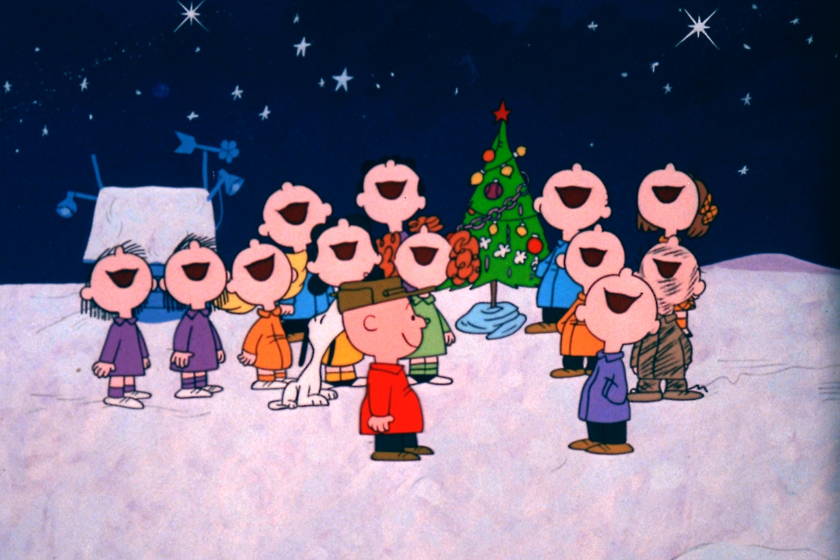scene from a Charlie Brown Christmas movie