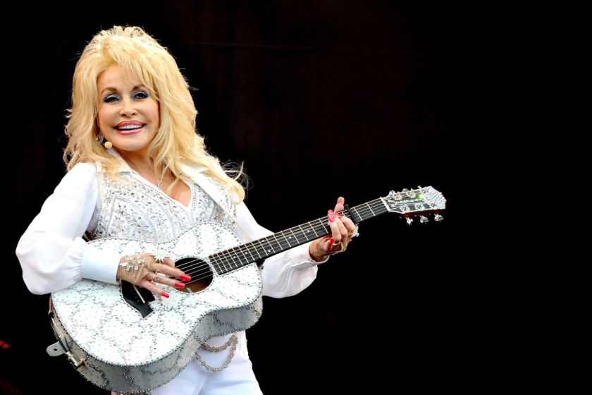 Dolly Parton performs onstage