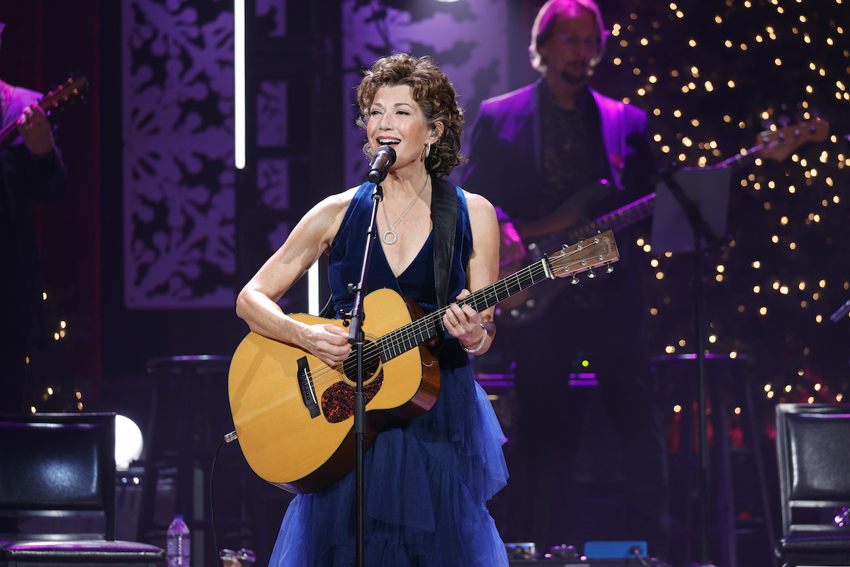 NASHVILLE, TENNESSEE - DECEMBER 13: Amy Grant performs at the Ryman Auditorium on December 13, 2021 in Nashville, Tennessee. (