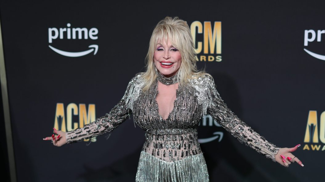 FRISCO, TEXAS - MAY 11: Singer Dolly Parton arrives for the 58th Academy of Country Music awards at The Ford Center at The Star on May 11, 2023 in Frisco, Texas.