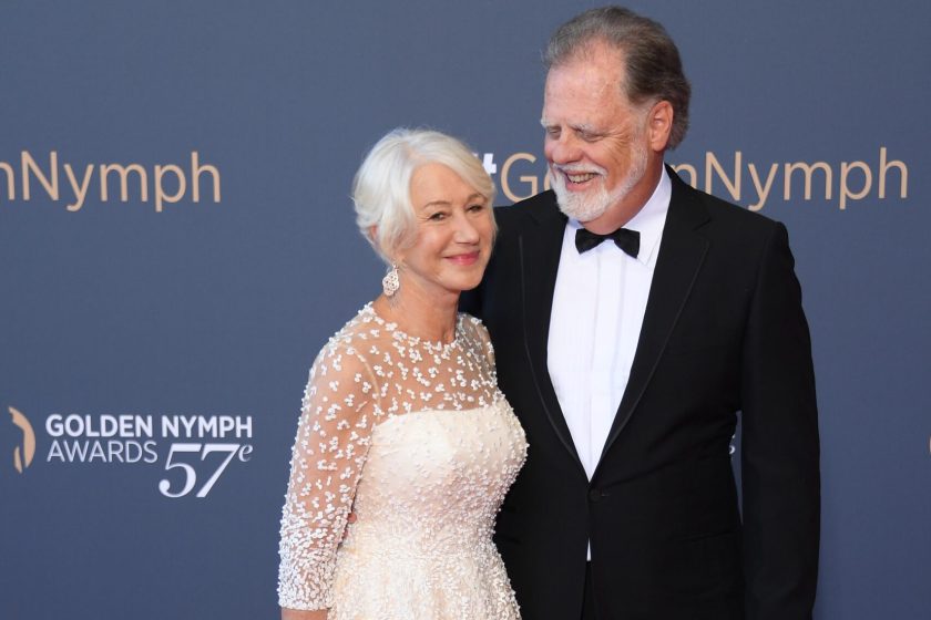 MONTE-CARLO, MONACO - JUNE 20: (L-R) Helen Mirren with her husband Taylor Hackford pose as they attend the 57th Monte Carlo TV Festival : Closing Ceremony on June 20, 2017 in Monte-Carlo, Monaco. 