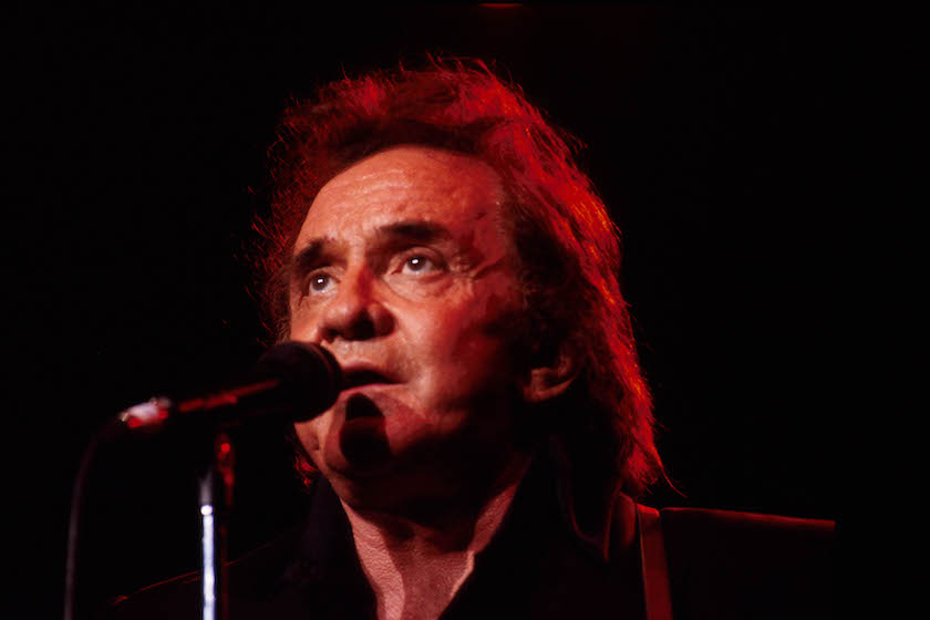 AUSTRALIA - JANUARY 01: Photo of Johnny CASH; Johnny Cash performing on stage 