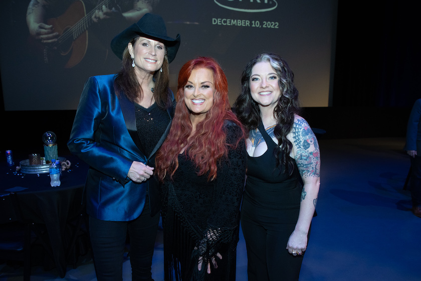 Terri Clark, Wynonna Judd and Ashley McBryde backstage at McBryde's Grand Ole Opry induction