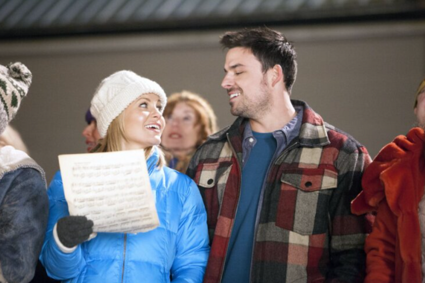 Candace Cameron Bure and Jesse Hutch in 'Let it Snow'