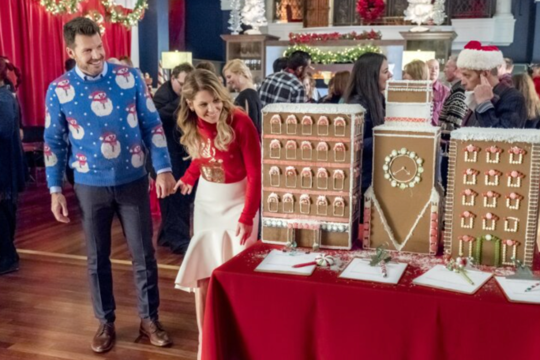 Mark Deklin and Candace Cameron Bure in 'Switched for Christmas'