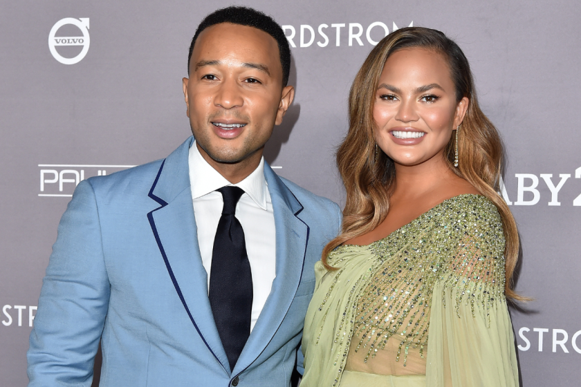 John Legend and Chrissy Teigen attend the 2019 Baby2Baby Gala Presented By Paul Mitchell at 3LABS on November 09, 2019 in Culver City, California