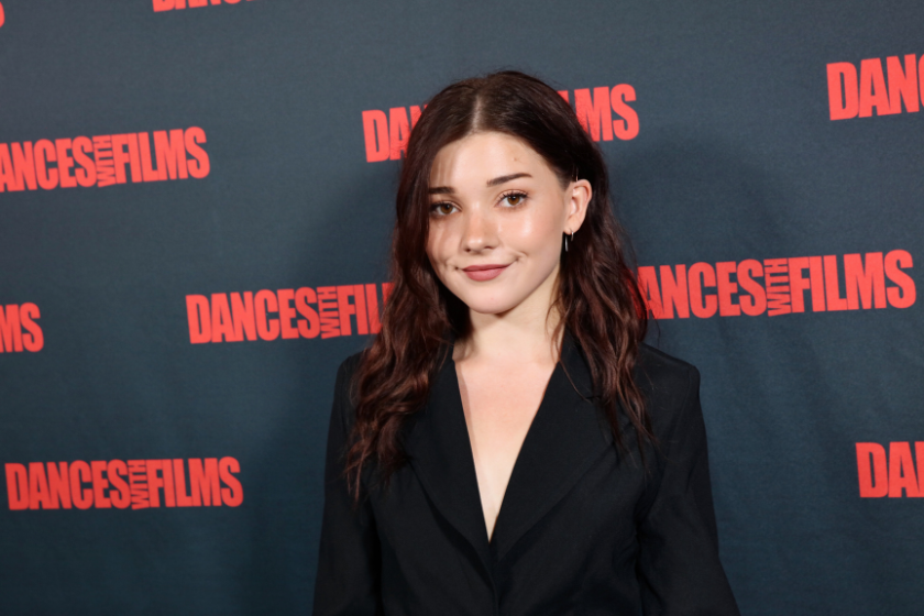 Actress Katie Douglas attends the 25th Annual Dances With Films opening night premiere of "The Walk" at Prestons at The Loews Hotel on June 09, 2022 in Los Angeles, California