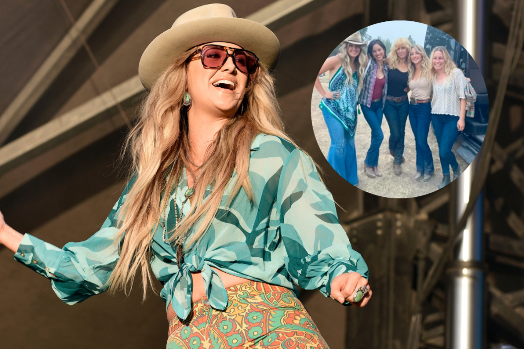 Lainey Wilson performs during the Wonderfront Music & Arts festival at Seaport Villiage on November 18, 2022 in San Diego, California./ Lainey Wilson poses with Yellowstone castmates