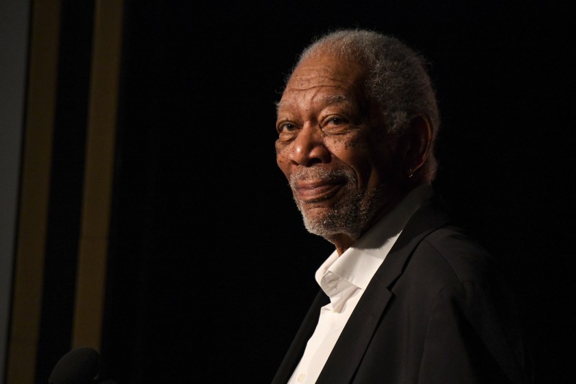 BEVERLY HILLS, CALIFORNIA - MARCH 11: Morgan Freeman presents onstage at the AFI Awards Luncheon at Beverly Wilshire, A Four Seasons Hotel on March 11, 2022 in Beverly Hills, California.