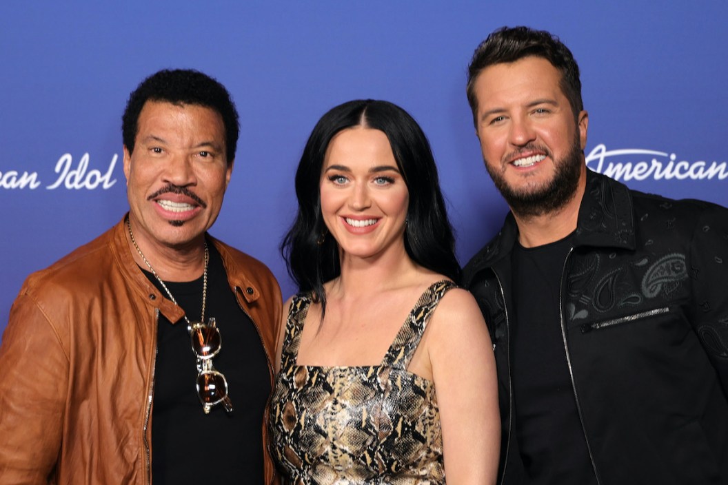 LOS ANGELES, CALIFORNIA - APRIL 18: (L-R) Lionel Richie, Katy Perry and Luke Bryan attend "American Idol" 20th Anniversary Celebration at Desert 5 Spot on April 18, 2022 in Los Angeles, California.