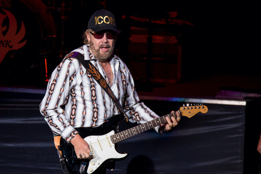 CLARKSTON, MI - AUGUST 20: Hank Williams Jr. performs at DTE Energy Music Theater on August 20, 2016 in Clarkston, Michigan. 