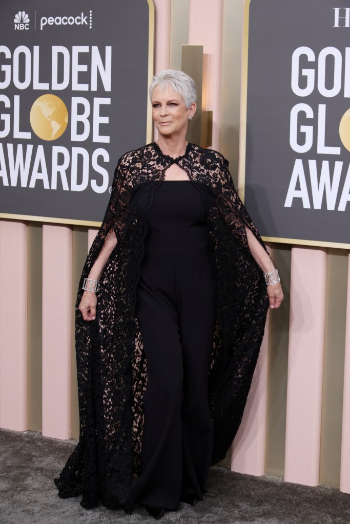 BEVERLY HILLS, CALIFORNIA - JANUARY 10: Jamie Lee Curtis attends the 80th Annual Golden Globe Awards at The Beverly Hilton on January 10, 2023 in Beverly Hills, California.