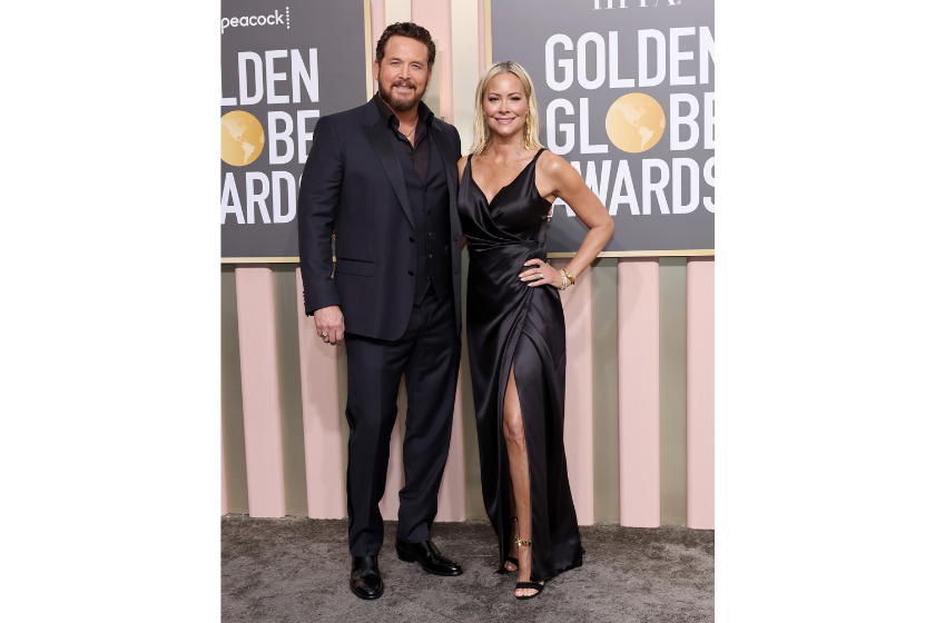 cole hauser and wife cynthia daniel 2023 golden globe awards