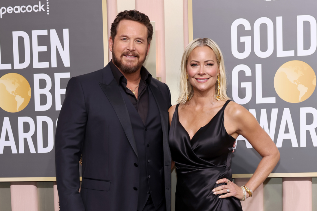 (L-R) Cole Hauser and Cynthia Daniel attend the 80th Annual Golden Globe Awards at The Beverly Hilton on January 10, 2023 in Beverly Hills, California.