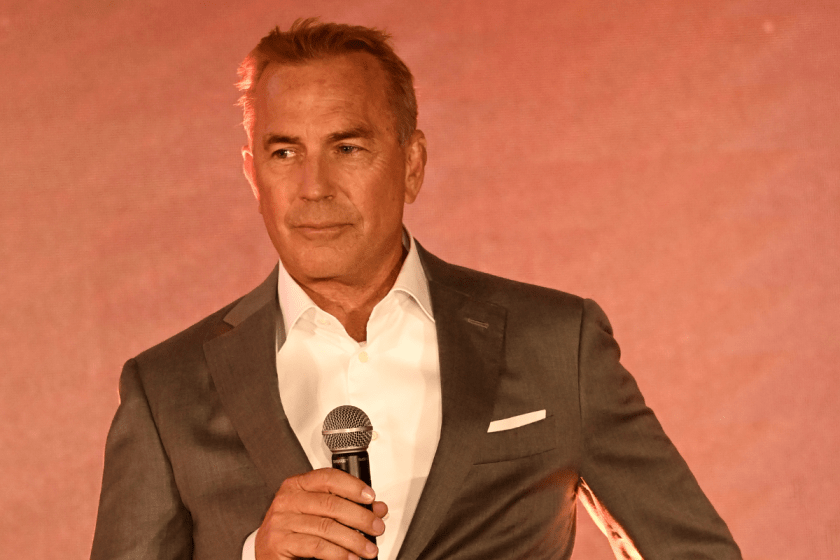 Kevin Costner speaks onstage during the Paramount+ UK launch at Outernet London on June 20, 2022 in London, England.