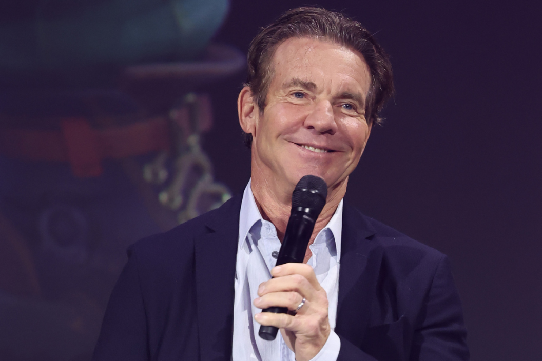 Dennis Quaid speaks onstage during D23 Expo 2022 at Anaheim Convention Center in Anaheim, California on September 09, 2022.
