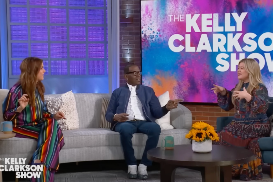 Randy Jackson and Kelly Clarkson on "The Kelly Clarkson Show"