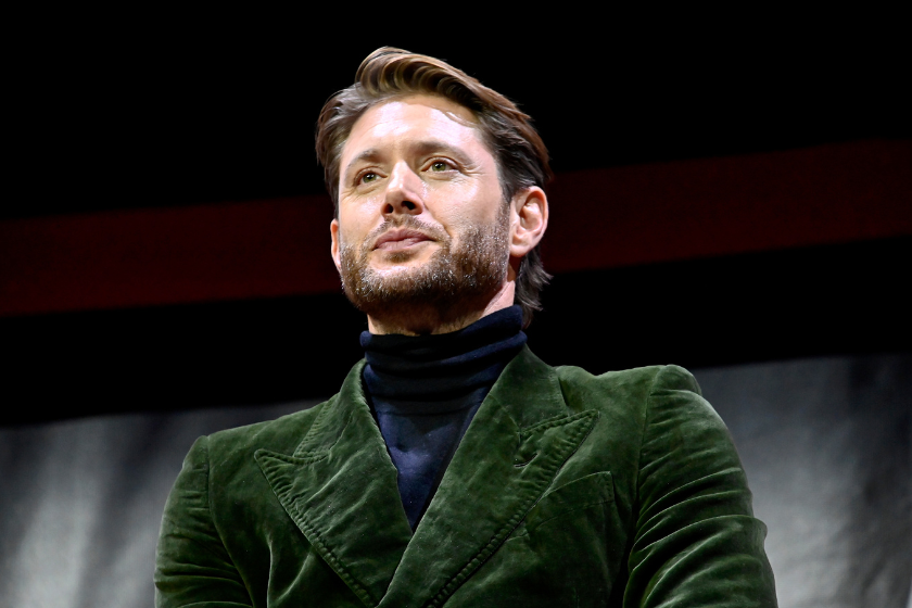 Jensen Ackles speaks onstage at The Winchesters Pilot Screening and Q&A during New York Comic Con 2022 on October 09, 2022 in New York City